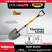 INGCO 105cm Square/Round Steel Shovel With Fiberglass Handle Garden Spade Digging Tool For Soil Grave & Construction Work SOLD PER PIECE - HT2