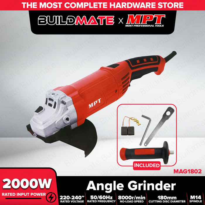 MPT 2000W Angle Grinder 180mm MAG1802 PT • MOST PROFESSIONAL TOOLS •