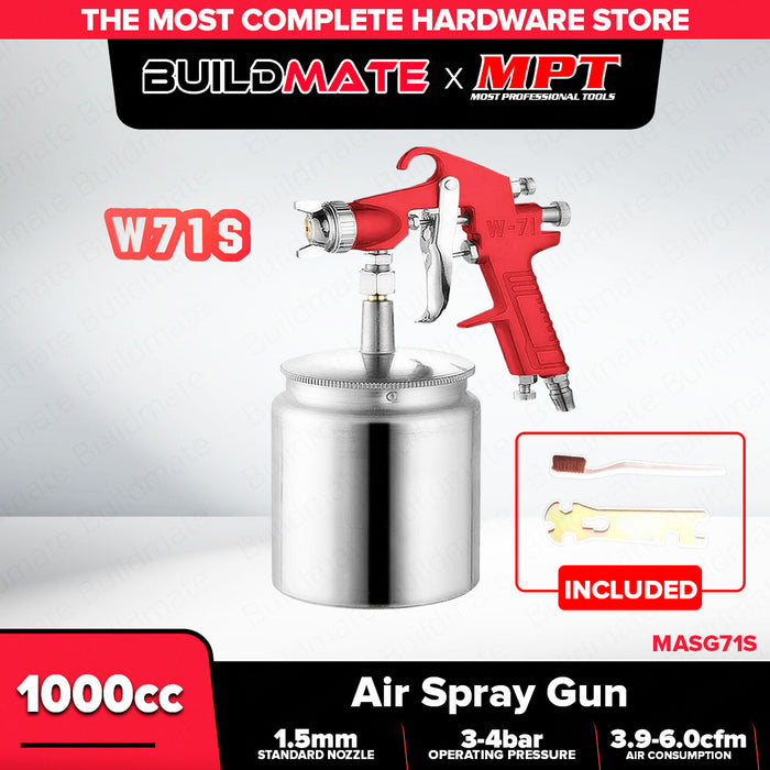 Buildmate x MPT Air Spray Gun 1000cc Suction Type MASG71S