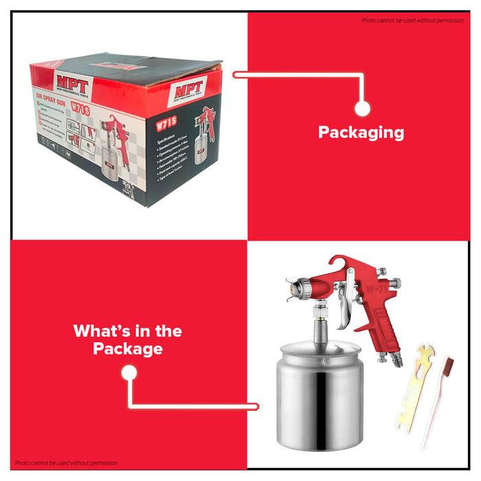 Buildmate x MPT Air Spray Gun 1000cc Suction Type MASG71S