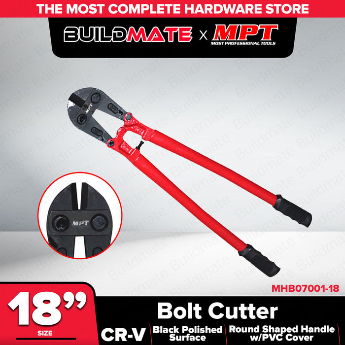 Buildmate x MPT Bolt Cutter 18" Heavy Duty Steel Blade Hand Tool MHB07001-18
