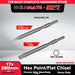 MPT Point | Flat Hex Chisel SOLD PER PIECE 17*280mm ACC