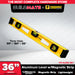 Buildmate x POWERHOUSE Aluminum Level w/Magnetic Strip Yellow 36 PH-ALMS-36Y PHHT