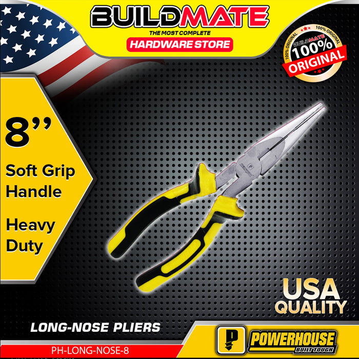 BUILDMATE Powerhouse Long Nose Pliers  6" | 8" SOLD PER PIECE - PHHT