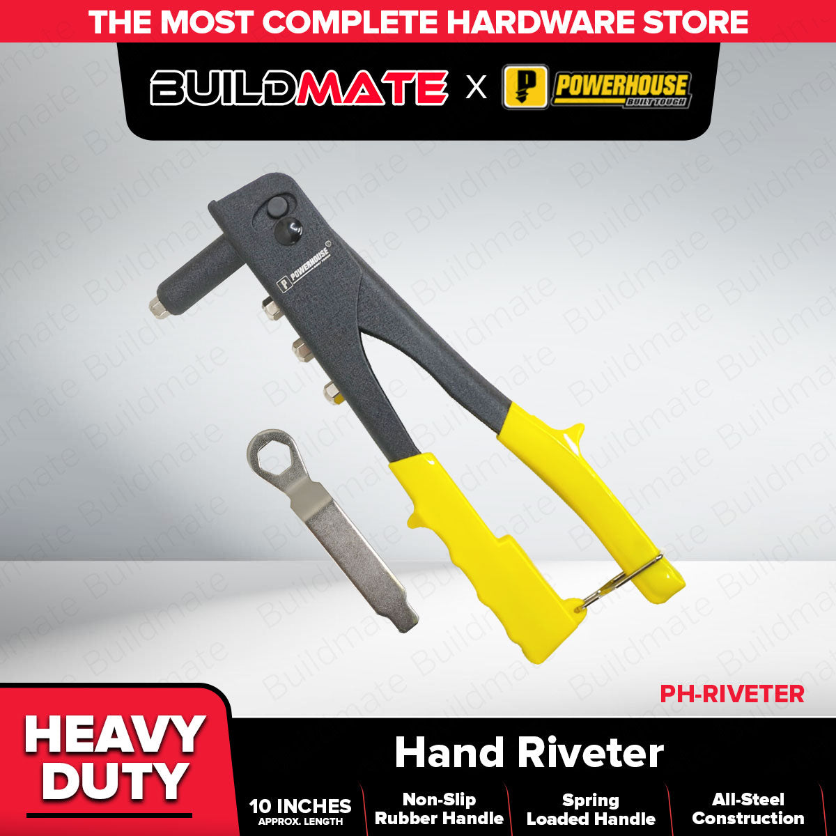 POWERHOUSE USA Industrial Heavy Duty Hand Riveter •BUILDMATE• PHHT ...