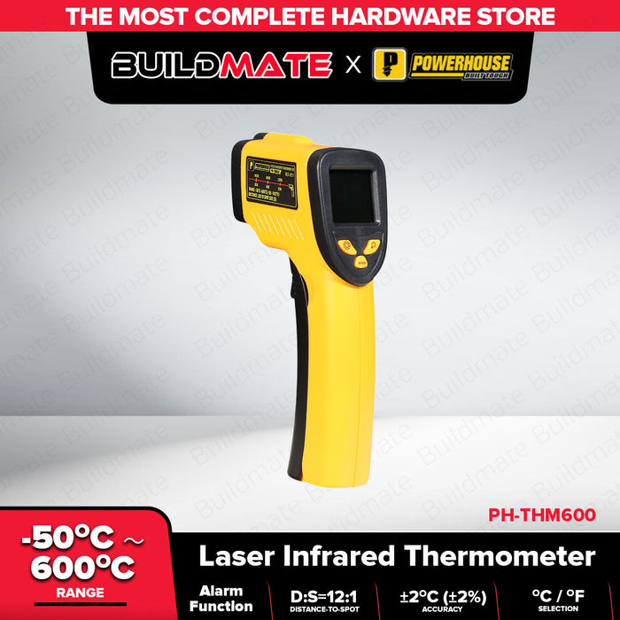 POWERHOUSE Laser Infrared Thermometer with Alarm PH-THM600 PHHT