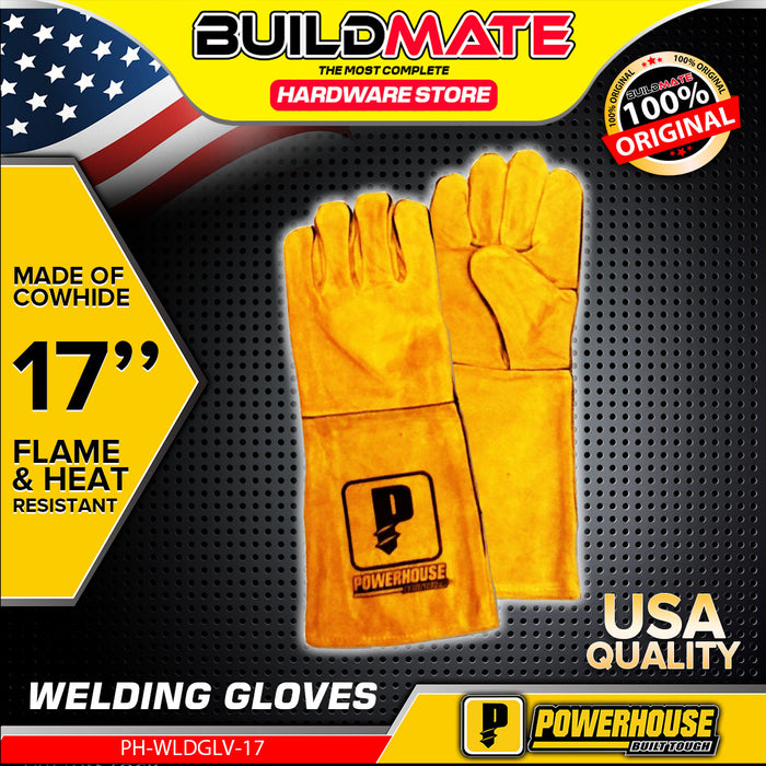 POWERHOUSE 18" Industrial Heavy Duty Cowhide Welding Gloves •BUILDMATE• PWTA