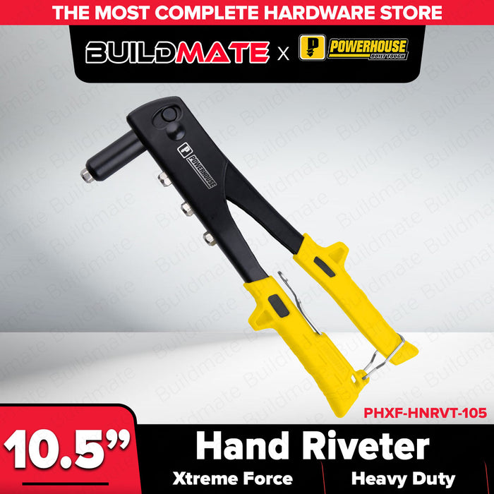 Buildmate x PowerHouse XtremeForce Heavy Duty Hand Riveter 10.5" (Industrial / Professional Grade) (PHXF-HNRVT-105) PHPT