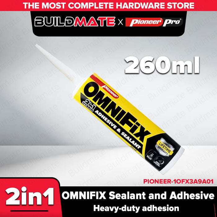 Buildmate x PIONEER OMNIFIX 2-in-1 Hybrid Adhesive Cartridge Sealant 65/185/260ML