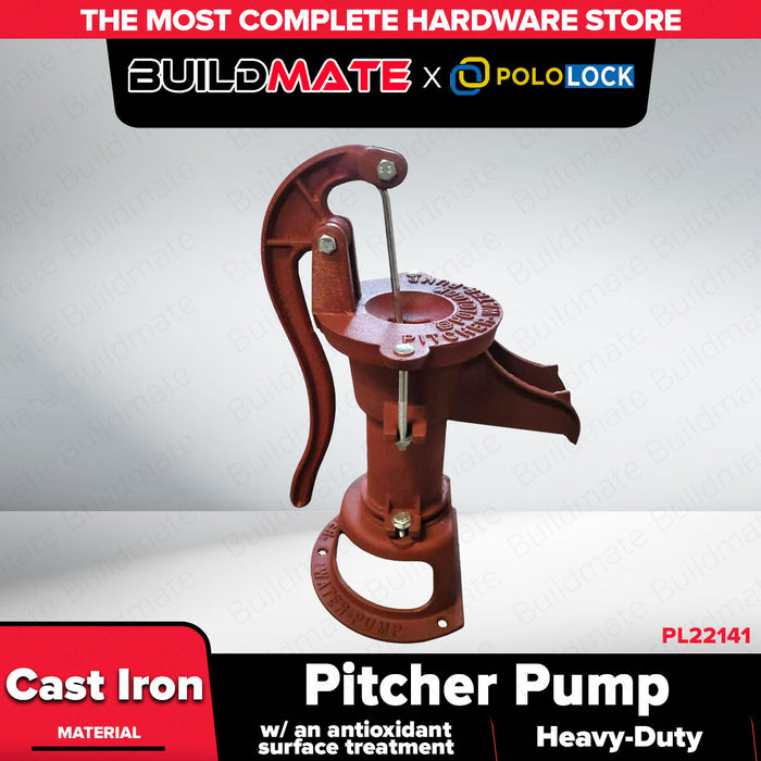 Buildmate x Pololock Pitcher Pump Cast Iron Heavy-Duty Water Pump PL22141