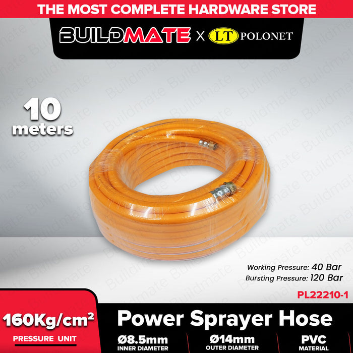 BUILDMATE x POLOLOCK Power Sprayer Hose Orange – 10m / 15m / 20m / 30m / 50m / 100m High-Pressure PVC Hose for Spraying & Cleaning