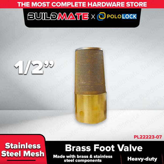 Buildmate x POLOLOCK Brass Foot Valve Size 1/2” – 1”