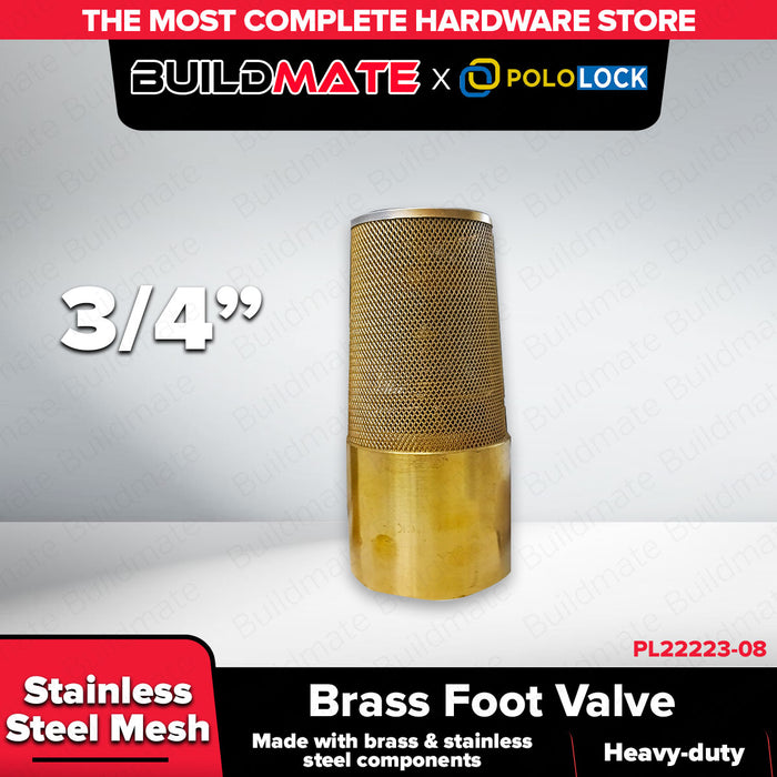 Buildmate x POLOLOCK Brass Foot Valve Size 1/2” – 1”
