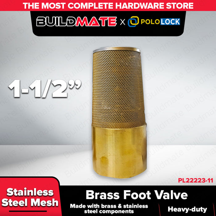 Buildmate x POLOLOCK Brass Foot Valve Size 1/2” – 1”