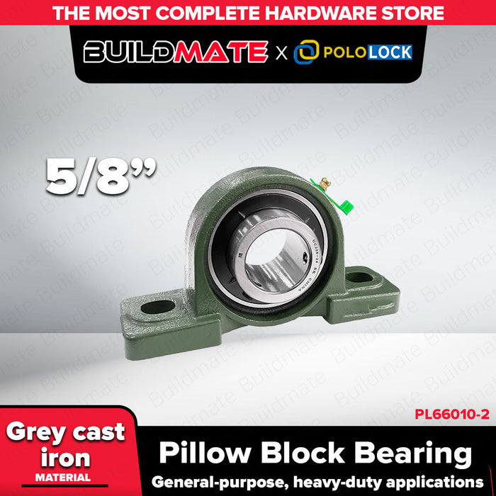 BUILDMATE x POLOLOCK Pillow Block Bearing – 1/2” to 1-3/4” UCP Series Bearings for Industrial & Mechanical Applications