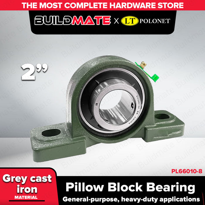 BUILDMATE x POLOLOCK Pillow Block Bearing – 1/2” to 1-3/4” UCP Series Bearings for Industrial & Mechanical Applications