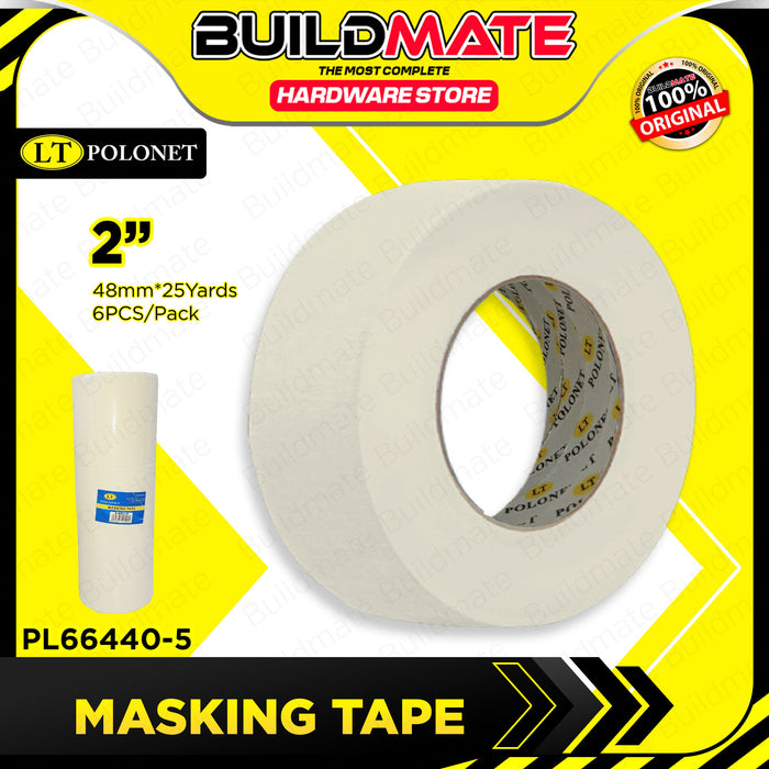 POLONET Masking Tape 1/2" - 2" Inches  [SOLD PER PACK]
