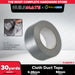 BUILDMATE x POLOLOCK Cloth Duct Tape Gray 0.26mm x 50mm x 30y – Heavy-Duty Waterproof Adhesive Tape for Repair & Sealing