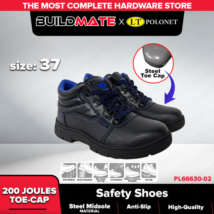 BUILDMATE x POLOLOCK by POLONET Safety Shoes Size 36–47 | Durable Steel Toe Work Shoes for Construction & Industrial Use