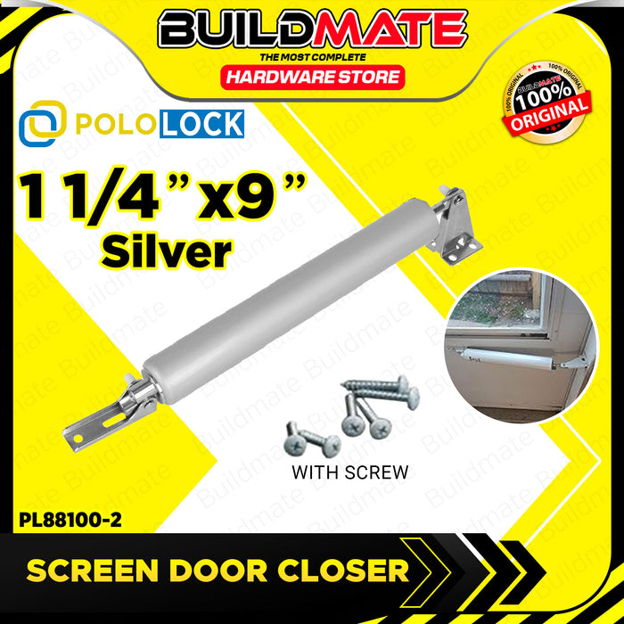 Screen Type Rack Closer BUILDMATE Pololock Pneumatic Screen Door Closer Silver / Brown Tube Ty ...
