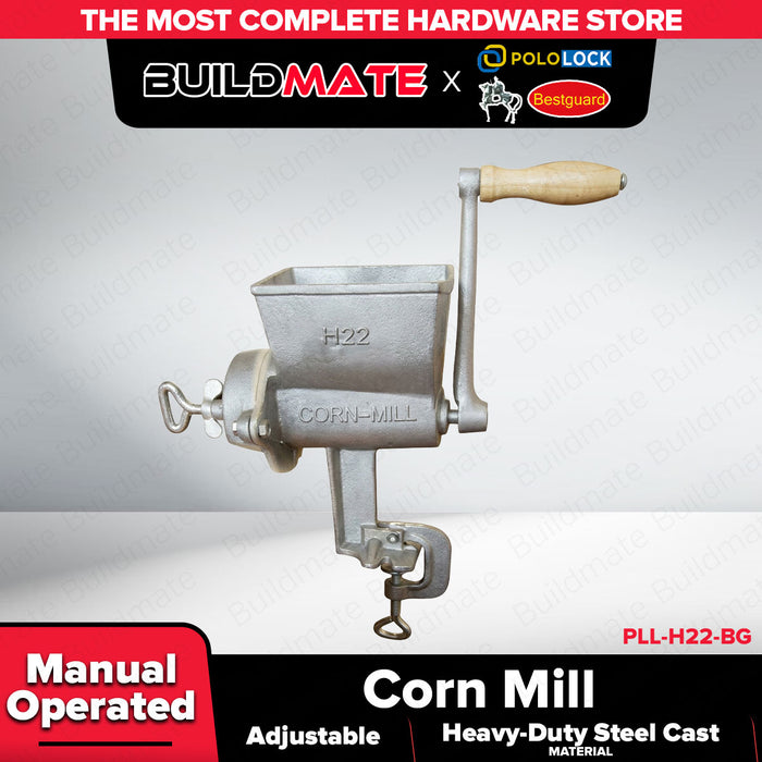 Buildmate x Pololock by Bestguard Corn Mill 5.9kg Manual Adjustable Heavy-Duty Steel H22-BG