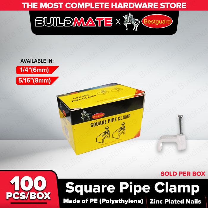 Buildmate x Pololock Square Pipe Clamp 6-8mm 1/4"-5/16" Heavy Duty Metal Fastening J275011/12