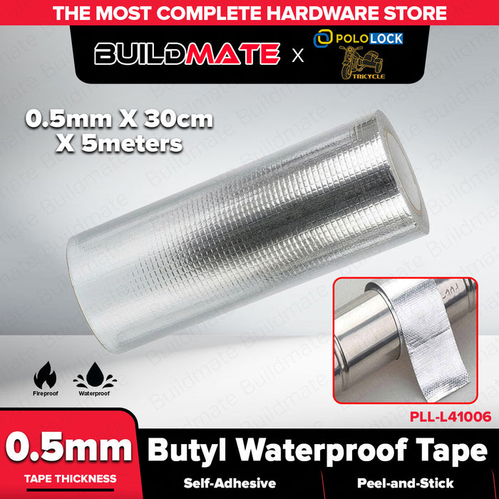 Buildmate x Pololock Tricycle Butyl Waterproof Tape 5-30cm x 3-5M Self-Adhesive L41002-06