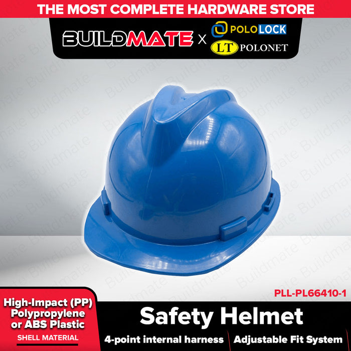 Buildmate x Pololock Polonet Safety Helmet Blue/Green/Yellow/Red/White/Orange PL66410
