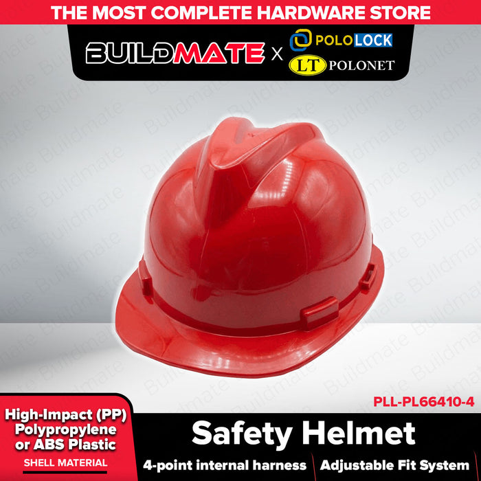 Buildmate x Pololock Polonet Safety Helmet Blue/Green/Yellow/Red/White/Orange PL66410