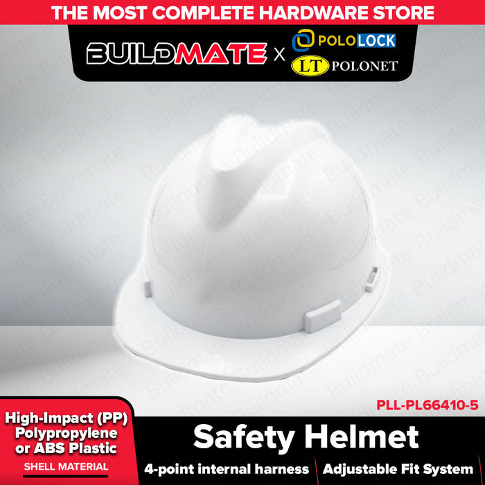 Buildmate x Pololock Polonet Safety Helmet Blue/Green/Yellow/Red/White/Orange PL66410