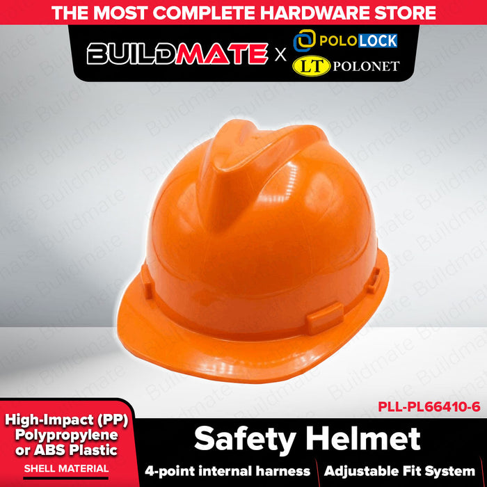 Buildmate x Pololock Polonet Safety Helmet Blue/Green/Yellow/Red/White/Orange PL66410
