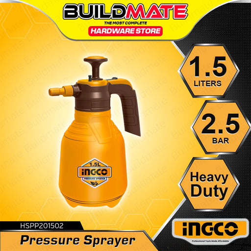 garden spray bottle b&m BUILDMATE Ingco Pressure Sprayer 1.5L Handheld Garden Pump Sprayer Wat — Buildmate