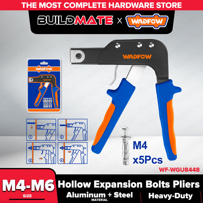 Buildmate x Wadfow Hollow Wall Anchor Pliers M4-M6 w/ Anchors WGU8448 WHT
