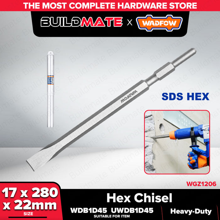 Buildmate x Wadfow Hex Flat Chisel 17x280x22mm WGZ1206 WHT