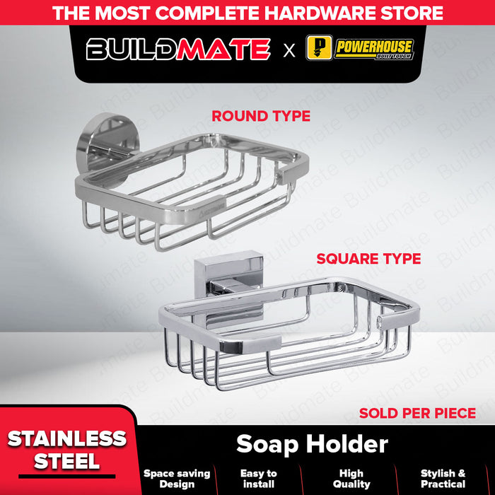 WATERHOUSE by POWERHOUSE Soap Holder Stainless 304  Round Type | Square Type •BUILDMATE• PHWH