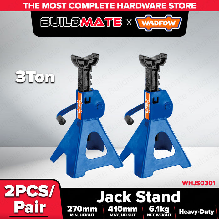 Buildmate x Wadfow 3T/6T Jack Stand Pair Heavy Duty WHJS0301/0601