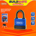BUILDMATE Wadfow Weatherproof Iron Padlock 45mm / 55mm / 70mm Short Shackle with 3pcs Iron Keys Anti-Theft Keyed Security Pad Lock - WHT