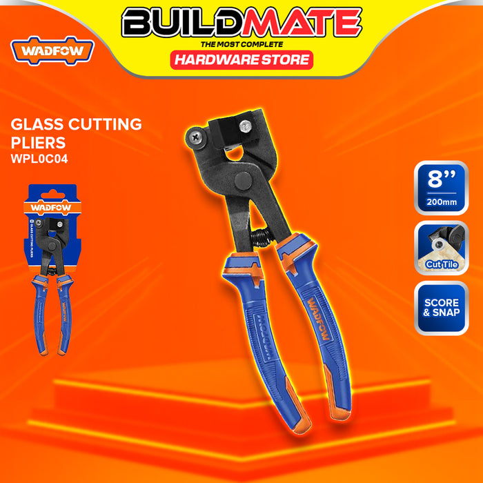 BUILDMATE Wadfow Glass Cutting Pliers 200mm (8")  Black Finish & Polish Tile Nipper Cutting Plier Manual Glass Snap Breaker Cutter SOLD PER PIECE - WHT