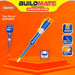 BUILDMATE Wadfow Test Pencil 3x140mm AC 100-500V Voltage Indicator Tester Light Flat Head Slotted Screwdriver Electric Circuit Live Detector Pen - WHT
