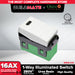 OMNI 1-Way Illuminated Switch ABS Material Wide Series 16A WWS-214 •BUILDMATE•