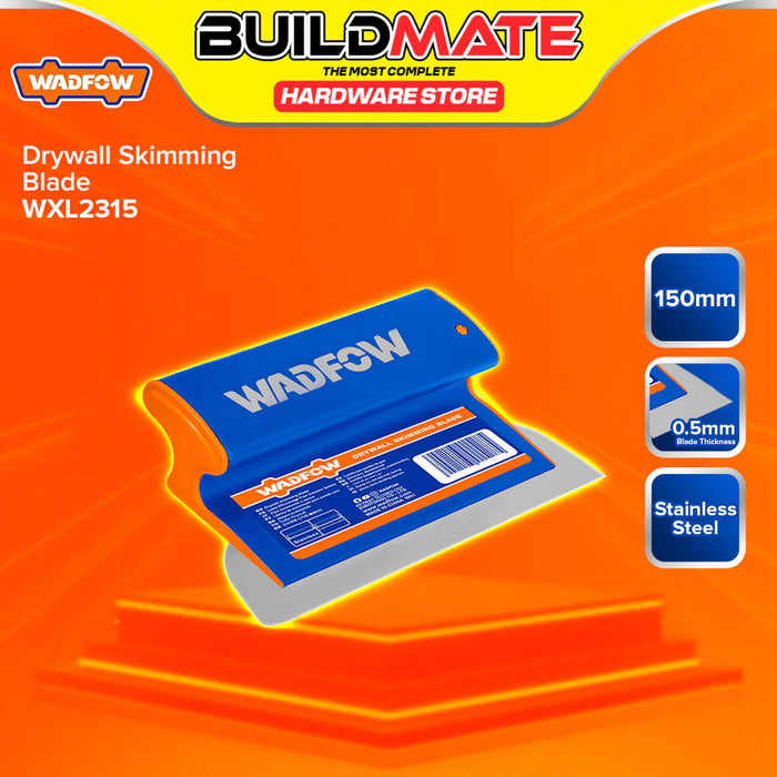 BUILDMATE Wadfow Drywall Skimming Blade 150mm - 600mm Taping Wall Smoothing Plastering Skim Coat Finishing Tools SOLD PER PIECE - WHT