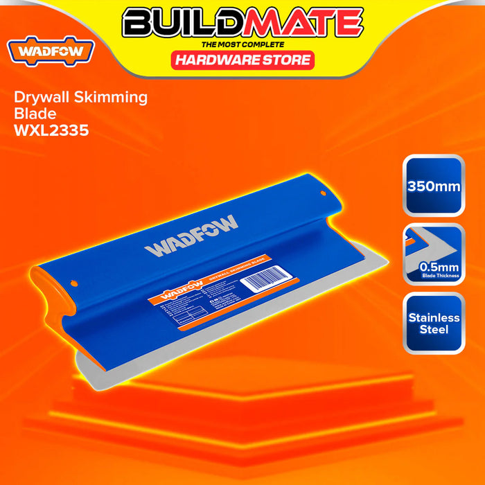 BUILDMATE Wadfow Drywall Skimming Blade 150mm - 600mm Taping Wall Smoothing Plastering Skim Coat Finishing Tools SOLD PER PIECE - WHT