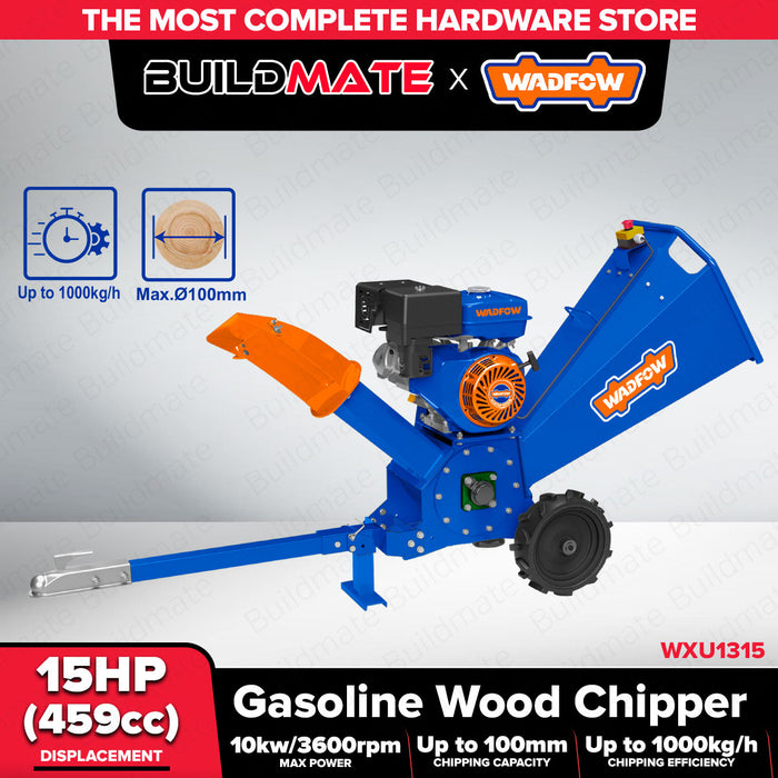 Buildmate x WADFOW GASOLINE WOOD CHIPPER 15HP (459CC) WXU1315 WPT