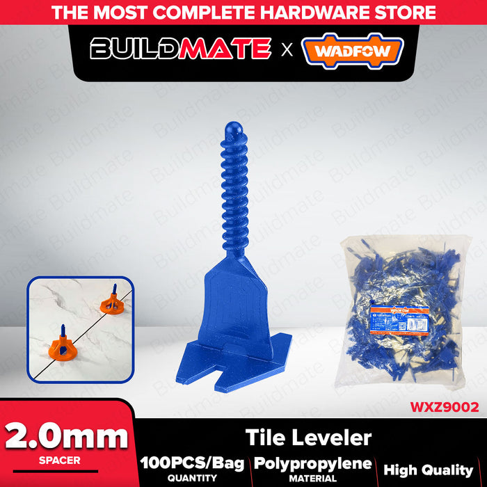 Wadfow 1mm-3mm Tile Leveling System Reusable Spacer / Cap Tiling Tool for Wall & Floor Tile Installation Kit SOLD PER BAG - WHT