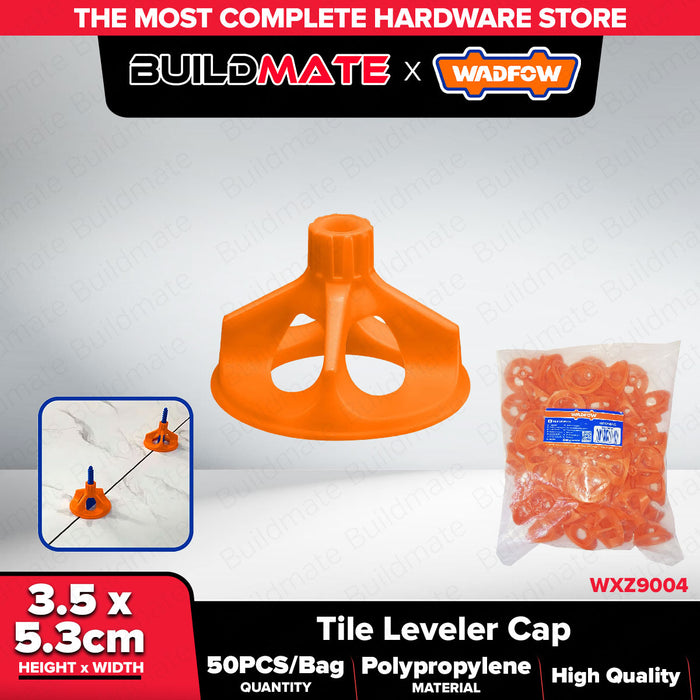 Wadfow 1mm-3mm Tile Leveling System Reusable Spacer / Cap Tiling Tool for Wall & Floor Tile Installation Kit SOLD PER BAG - WHT