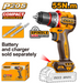 INGCO 20V Compact Brushless Cordless Drill Unit Only and Set CDLI205581 CDLI205582  ICPT - BUILDMATE