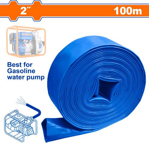 WADFOW 2-Inch PVC Lay Flat Hose For Motor Pumps 100mm WPFH0210 WHT