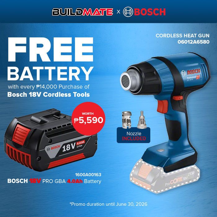 BUILDMATE Bosch 18V Cordless Heat Gun Variable Heat Sealer Dryer Hot Air BARE TOOL GHG 18V-50 06012A6580 - BLC