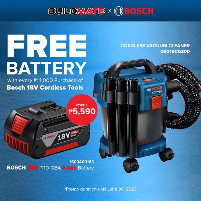 BOSCH Lithium Ion Wet & Dry Cordless Dust Extractor Vacuum Cleaner GAS 18V-10L 06019C6300 BLC