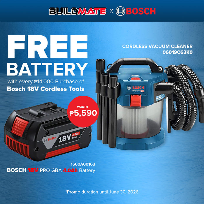 Bosch Li-Ion Cordless Vacuum Cleaner Premium Solo GAS 18V-10 L 06019C63K0 AUTHENTIC •BUILDMATE• BLC